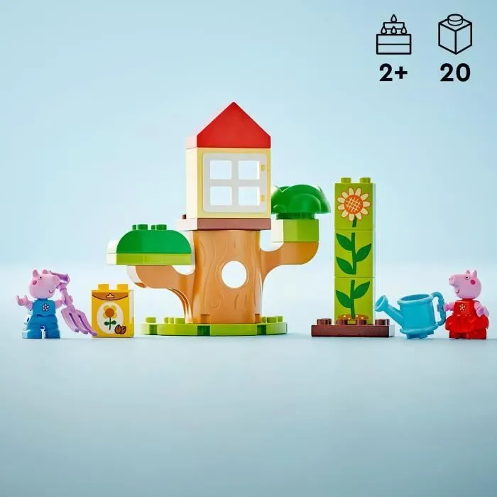 LEGO® DUPLO® 10431 Le Jardin et la Cabane dans l’Arbre de Peppa Pig - Jouet Créatif-3