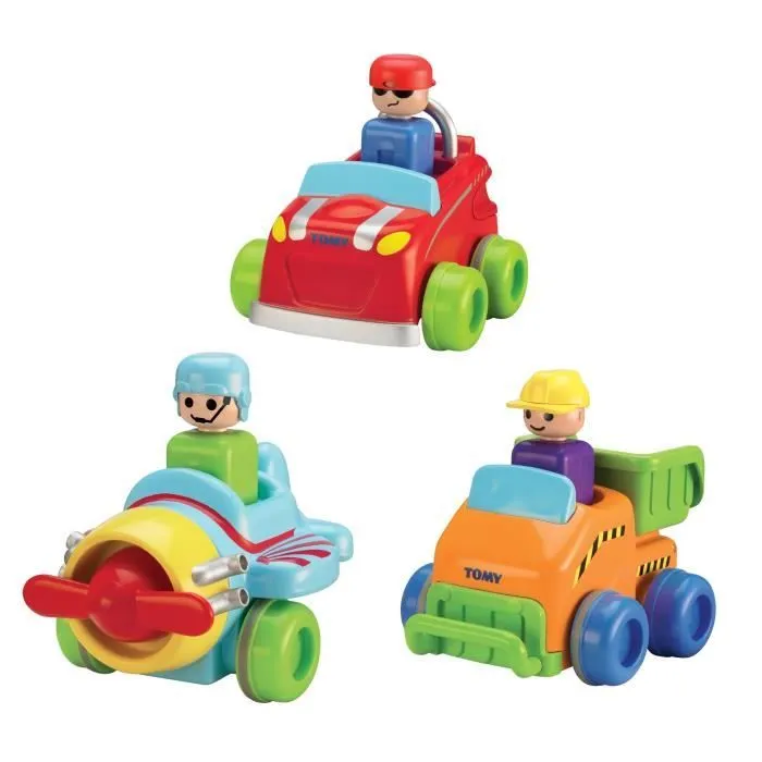 TOMY - Modèle Aléatoire Pousse Roule - Petit Véhicule avec Conducteur - Mixte - A partir de 12 mois-1