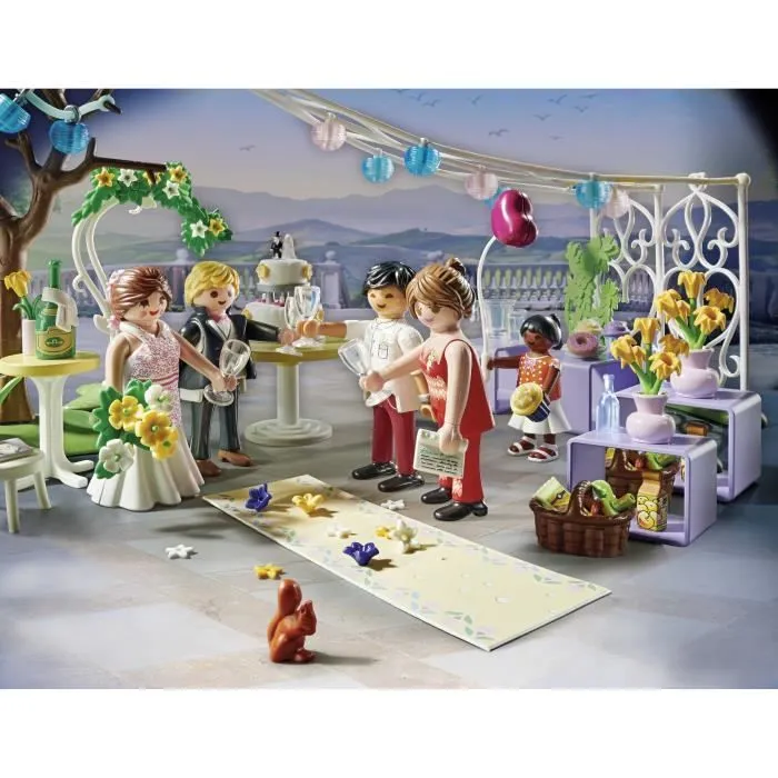PLAYMOBIL 71365 Cérémonie de mariage, City Life, Le mariage, 163 pièces, Dès 4 ans-4