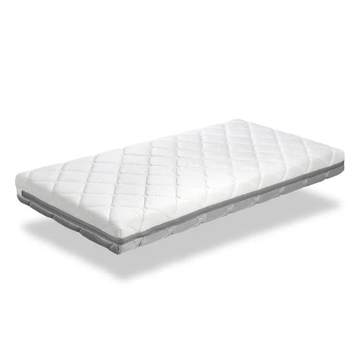 Matelas Bébé BUNNY 57X117 Epaisseur 11 CM - Déhoussable, lavable, adaptable et respirant-0