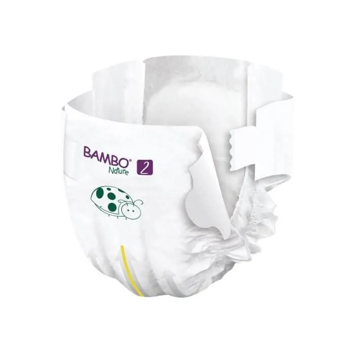 Couches Bambo Nature Mini T2 (3-6 kg) - 6 paquets de 30-2