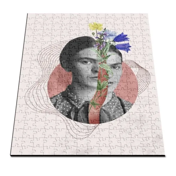 Puzzle Classique 280 pièces Femme Fleurit Collage Art Surréalisme Fleurs-2