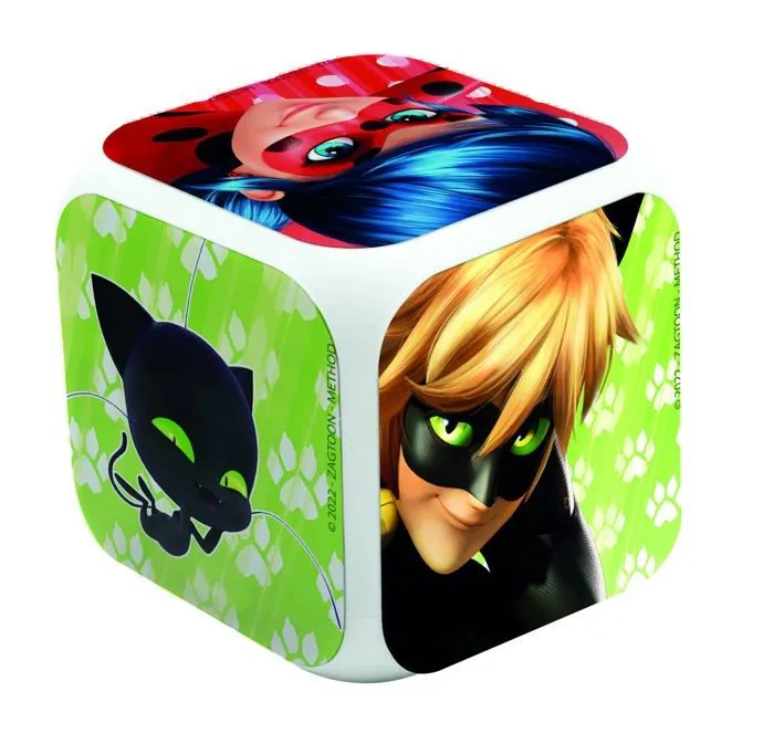 Reveil enfant Joy toy - 1 - Miraculous Reveil Cube dans Un Coffret Cadeau - 8 x 8 x 8 cm, Petit Format-2