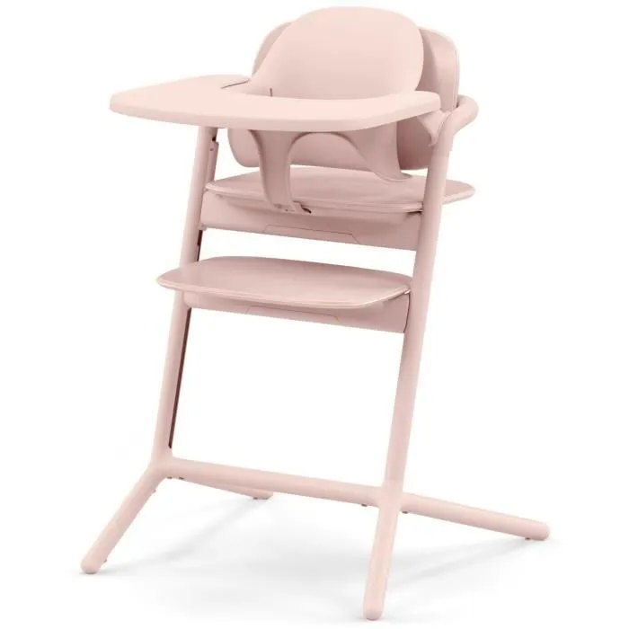 CYBEX - Chaise haute évolutive - Pack 3 en 1 - LEMO 2 - Rose - Réglable en hauteur et en profondeur - Set bébé inclus-0