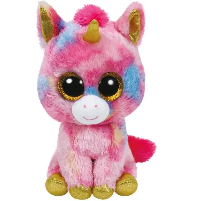 Peluche Beanie Boo's xxlarge Fantasia la licorne - TY - 70 cm - Douce et brillante-0