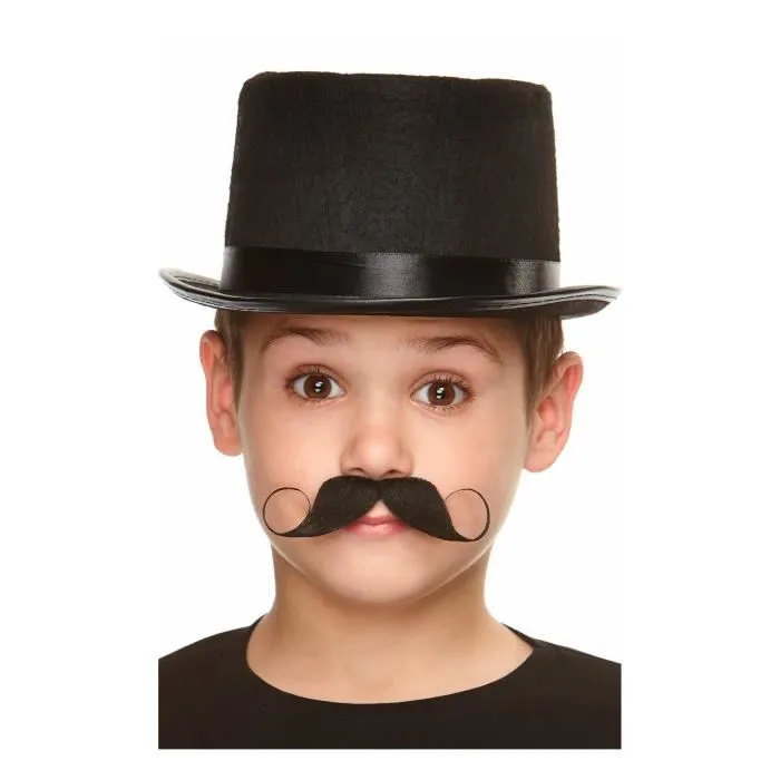 Moustache Noire Professionnelle pour enfant - MY OTHER ME FUN COMPANY, SL. - TU - Noir - Disney - Accessoires-0