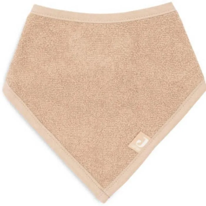 Bavoir Bandana en coton-jersey - JOLLEIN - Biscuit - Mixte - 0 mois - Pratique et confortable-2