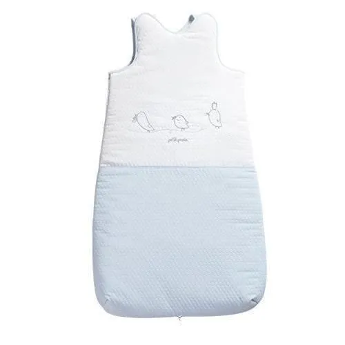 PETIT PRAIA Piu Piu Azul Sac de Couchage Blanc/Bleu Taille Grand - E25 29010-0