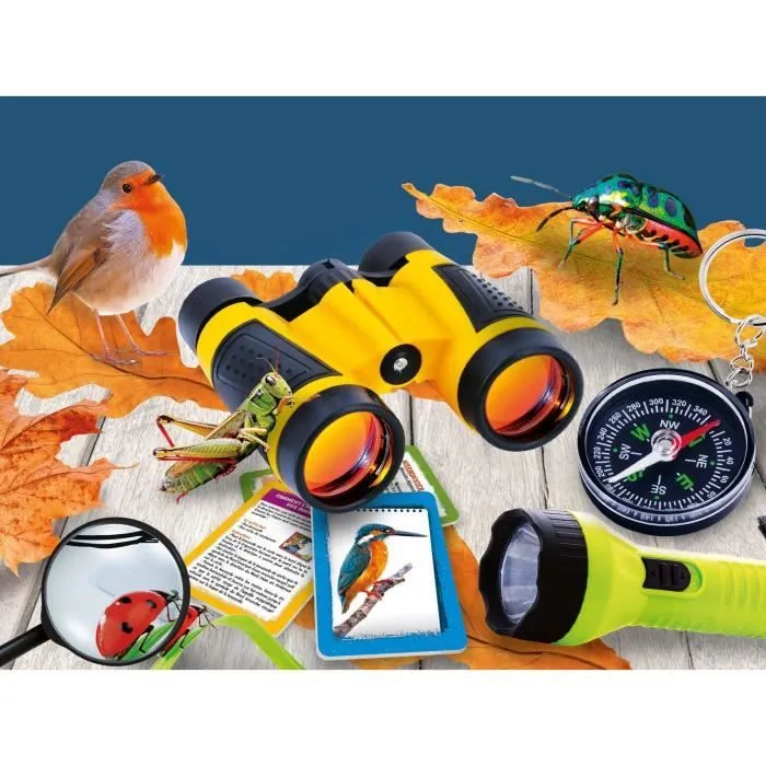Kit d'exploration - LISCIANI - I'm a Genius - Laboratoire des explorateurs - Nature et boussole - Découverte et observation-1