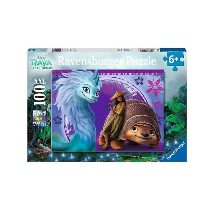 Puzzle 100 pièces XXL Le monde fantastique de Raya Disney Ravensburger - Pour enfants dès 6 ans-0
