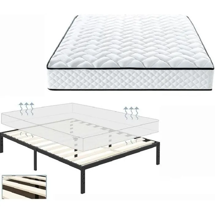 Ensemble Sommier + Matelas 140x190-0