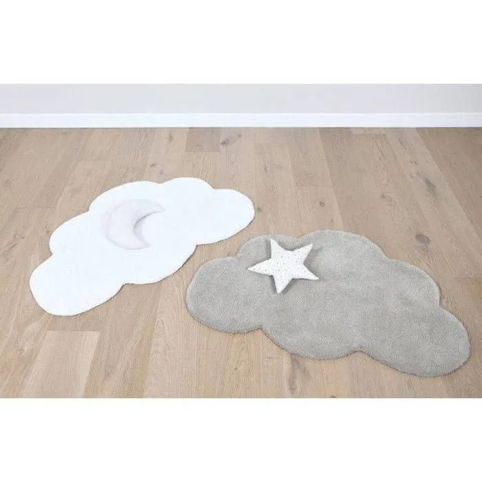 Tapis - Lilipinso - Nuage - Gris Foncé - 67 x 100 cm - Coton - Enfant-2
