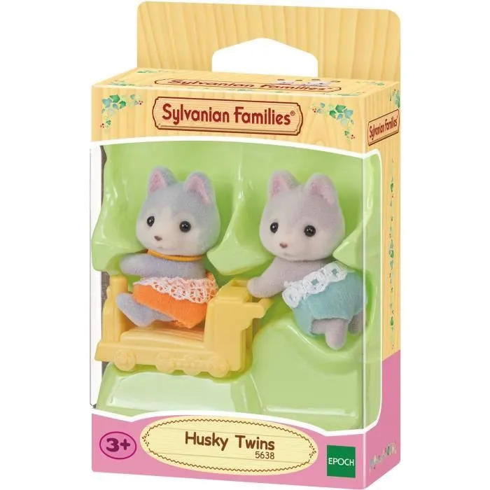 Mini-univers - SYLVANIAN FAMILIES - Les jumeaux husky - Orange - Mixte - 3 ans+-2