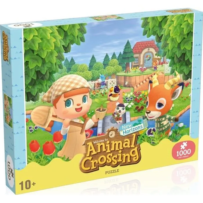 Puzzle ANIMAL CROSSING 1000 pièces - Winning Moves - Dessins animés et BD - Pour Enfant de 10 ans et plus-0