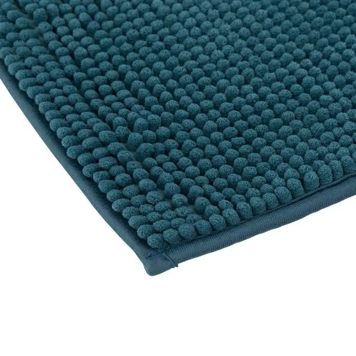 5five - tapis de bain 50x80cm "colorama" bleu pétrole-2