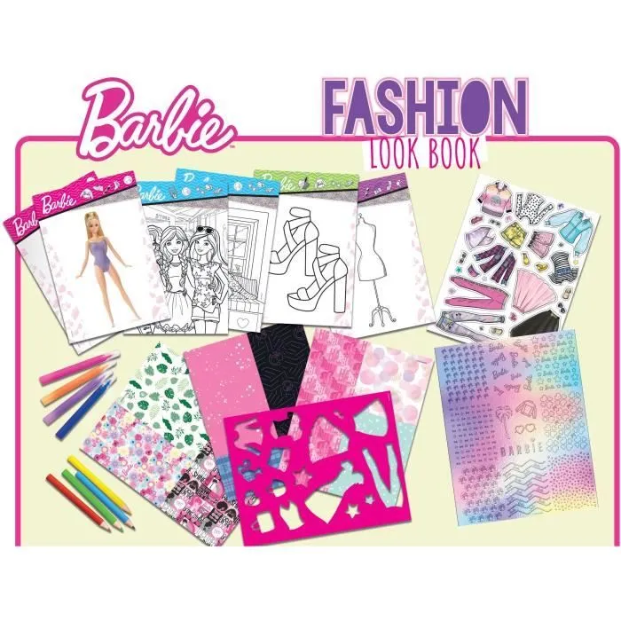 Livret de création collection de mode - Barbie sketch book fashion look - LISCIANI-4