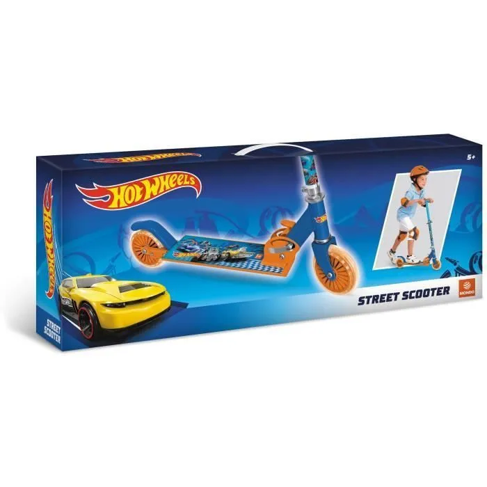 MONDO - Trottinette / Patinette 2 roues pliable - Hot Wheels-1