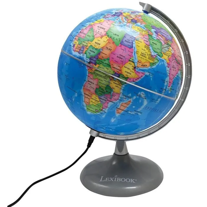 Globe jour et nuit Lumineux – globe terrestre le jour et s’illumine avec la carte des constellations (Norvégien)-0