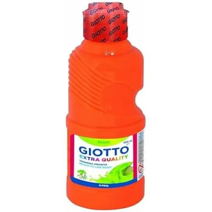 Tempera - GIOTTO - Gouache fluo orange - Lot de 8 unités-0