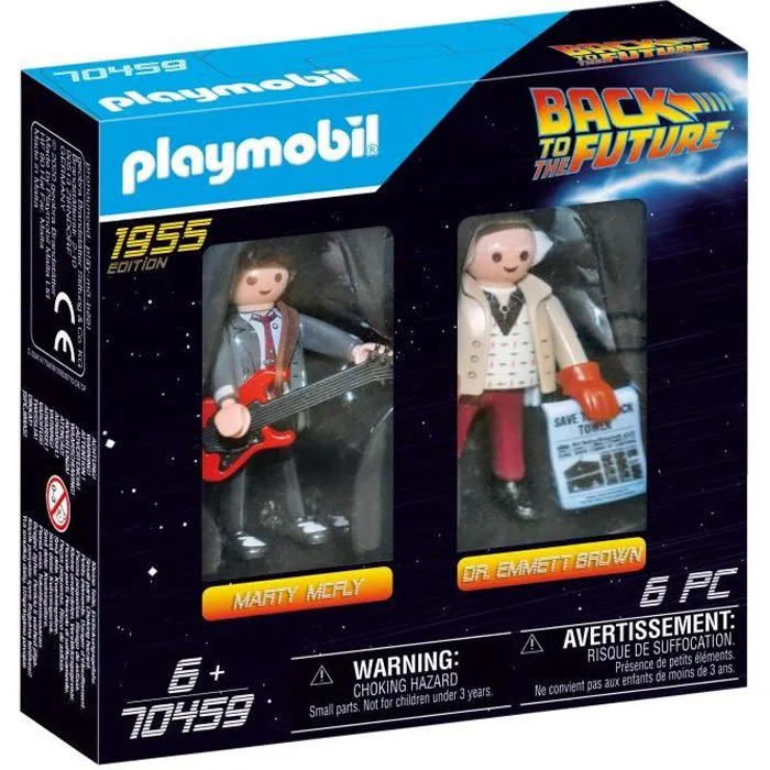 PLAYMOBIL - 70459 - Retour vers le Futur - Marty Mcfly et Dr. Emmett Brown - Edition 1955-0