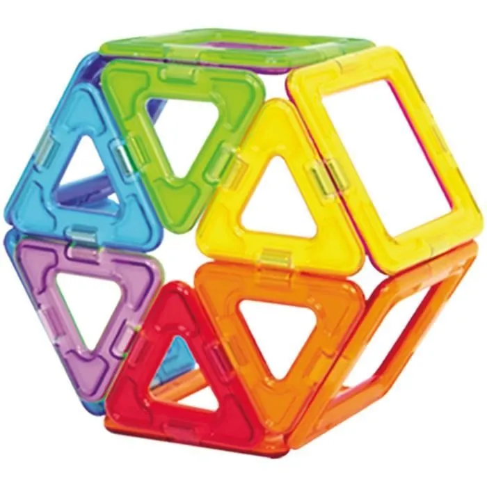 Magformers Basic 14pcs set - Jeu de construction magnétique pour enfant - Jeu éducatif constitué de formes multicoleres - 14pcs-4