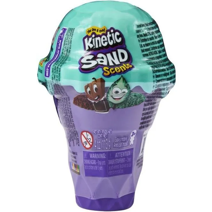 Sable Magique - Kinetic Sand - Cornet de Glace Parfumé 113g - SPIN MASTER - Jouet 3 ans-0