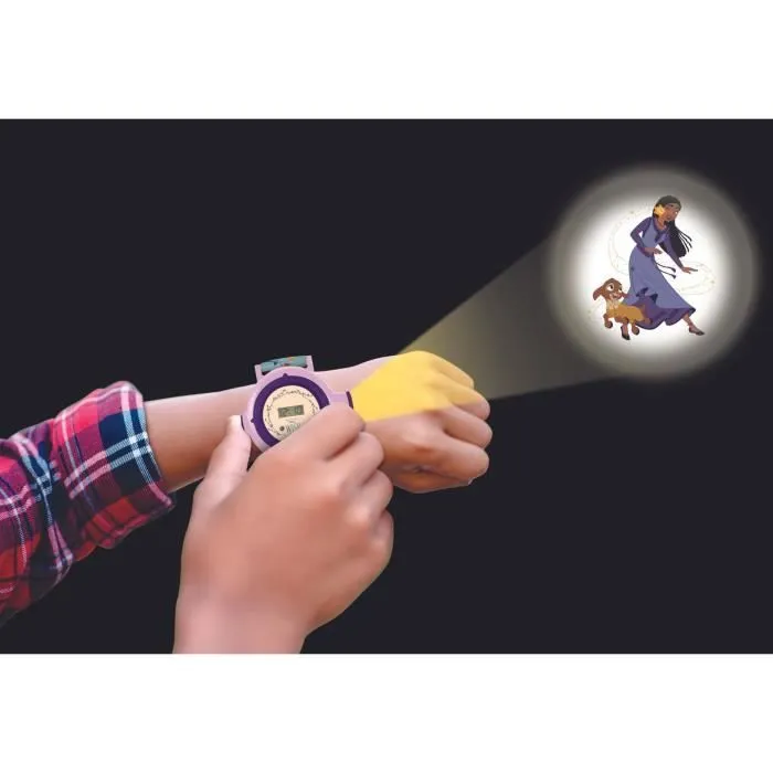 Montre digitale Disney - Wish - Projection de 20 images - Bleu - Enfant Mixte-1