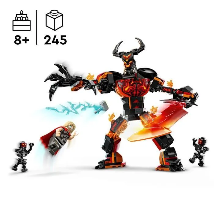 LEGO® Marvel 76289 Figurine de Thor contre Surtur à construire, Set de super-héros-1