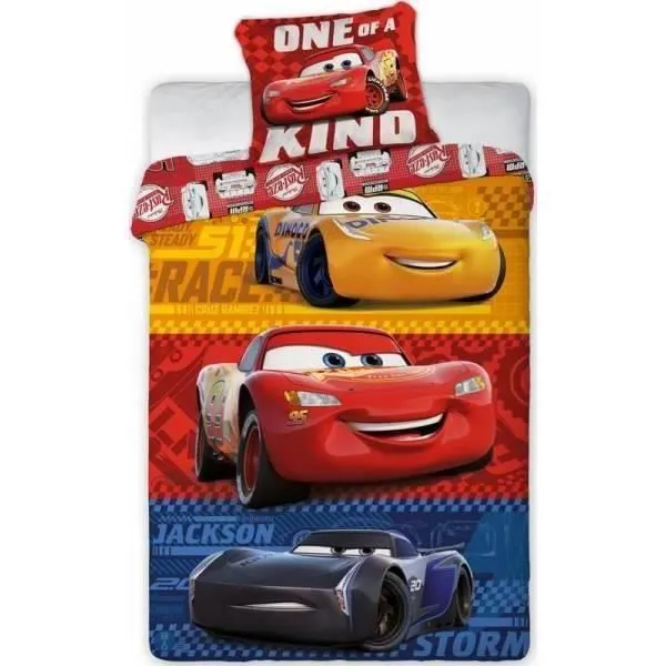 Cars Disney - Parure de couette 140x200 + taie d'oreiller - HOMEROKK-0