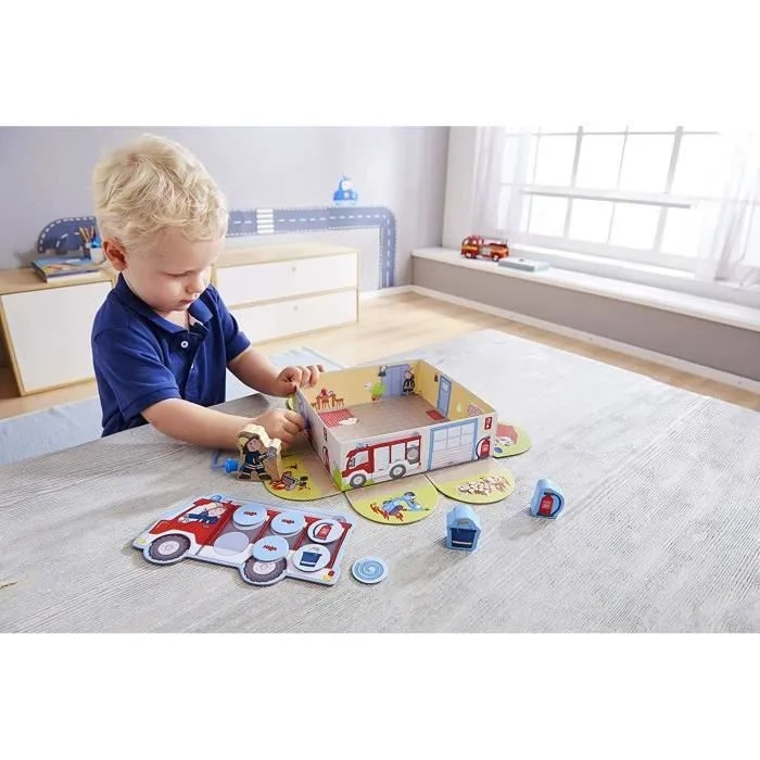 HABA - Mes premiers jeux - Théo le Pompier - Jeu de mémo - 2 ans et plus, 303808-1
