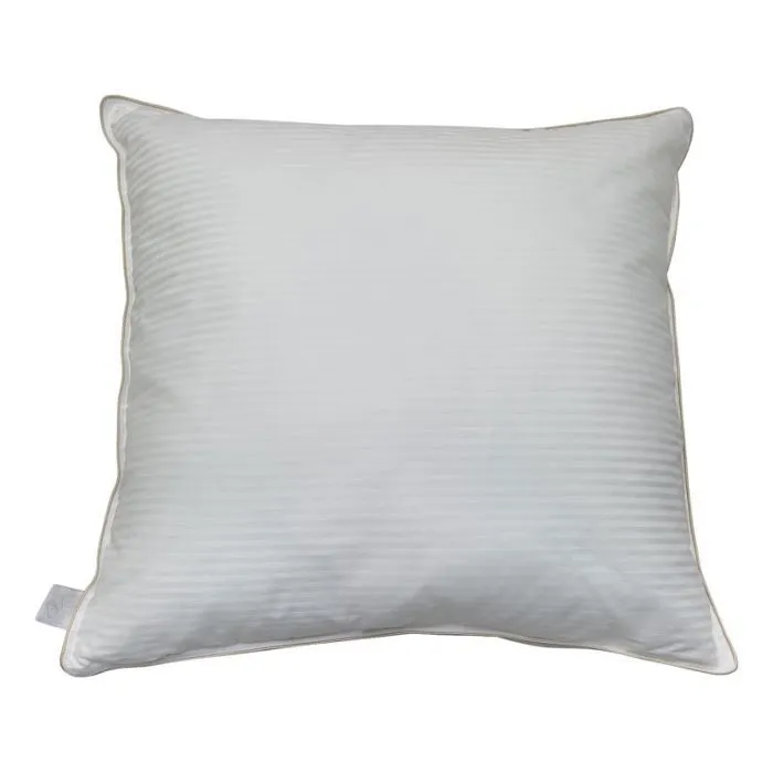 Oreiller "Fjord Grand Hotel" déhoussable Ferme Com'Duv Satin de coton rayé Lestra-0