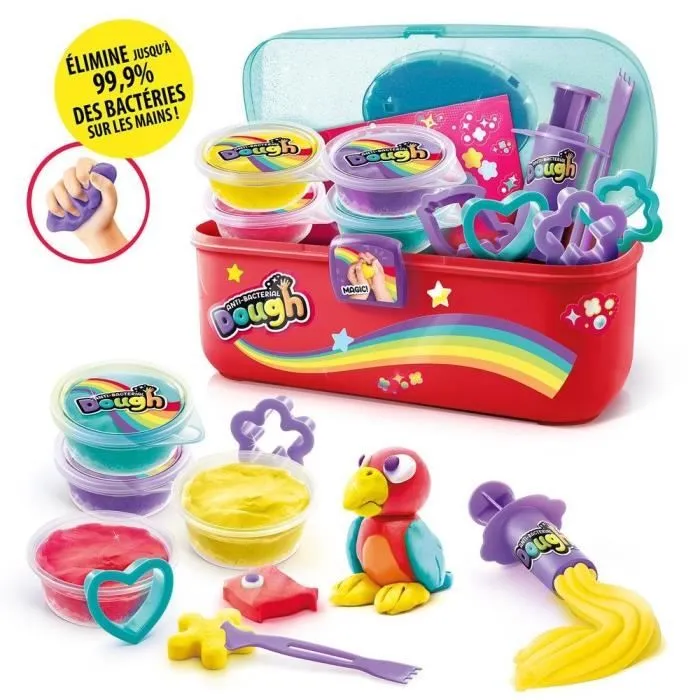Malette de Pâte à modeler Antibactérienne - CANAL TOYS - SND 002 - Bleu-2