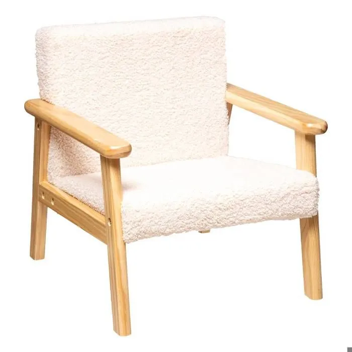 Fauteuil Pour Enfant Basile Ecru Atmosphera-0