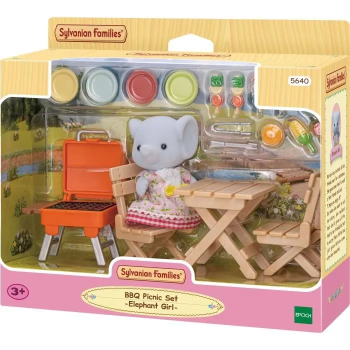 Figurine miniature - SYLVANIAN FAMILIES - La fille éléphant et son set de pique-nique-8