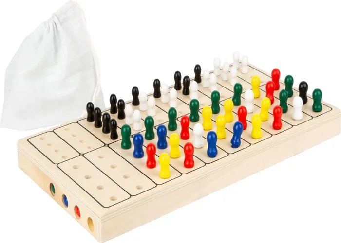 Small Foot-11364 Jeu de logique Code Secret, Puzzle Amusant pour 2 Personnes, avec Sac en Tissu Pratique à Ranger, 100 pcs. 6678-1