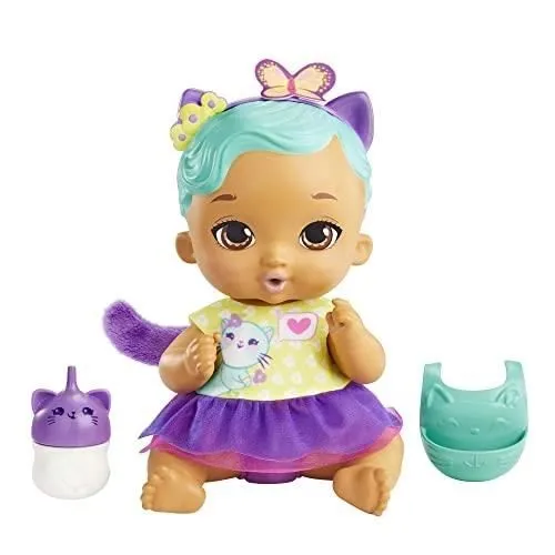 MY GARDEN BABY POUPÉE BÉBÉ CHATON BOIT ET FAIT PIPI (30 CM) ET ACCESSO-0