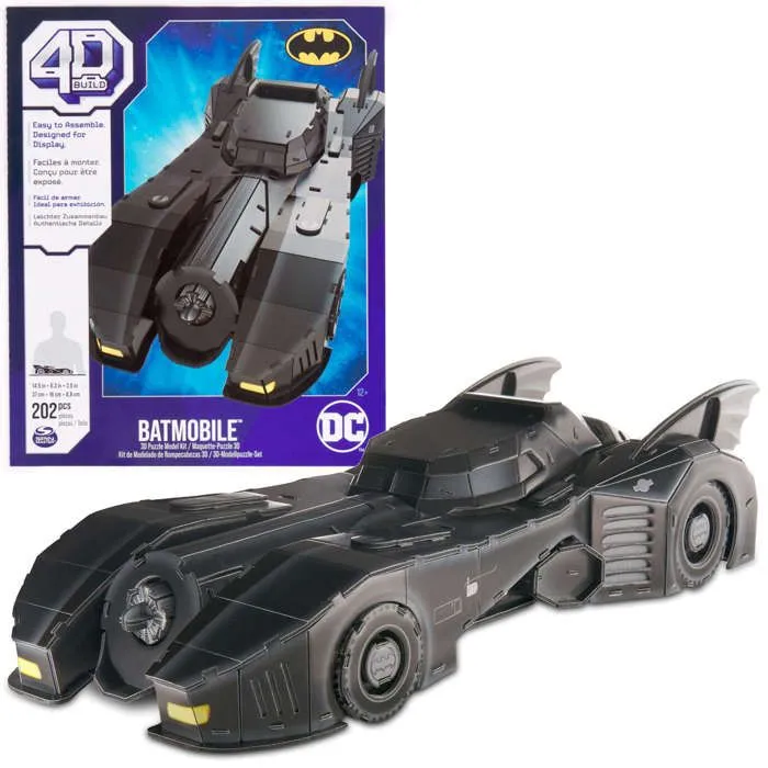 Puzzle 4D Build Batman Batmobile Modèle 3D de voiture à assembler-0