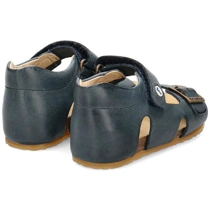 Sandales bébé - Naturino - Bea 22 - Cuir graphite - Confortables - Mixte-3