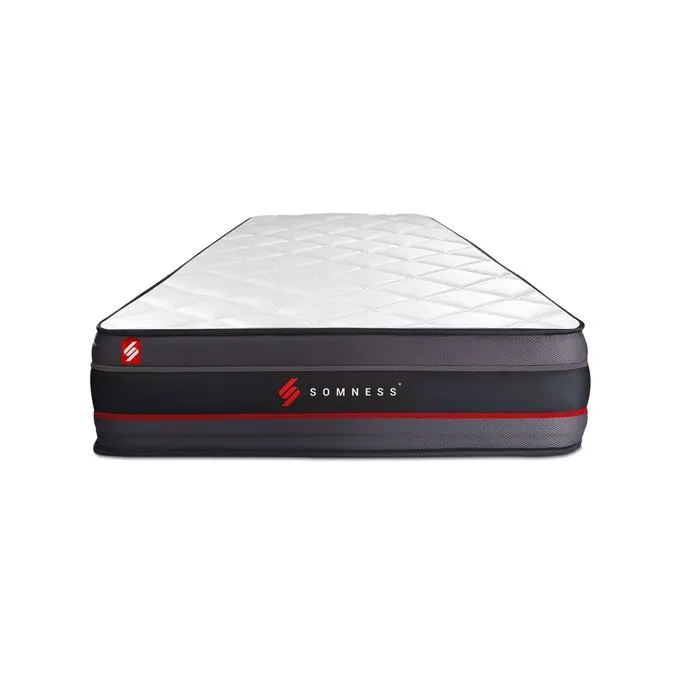Ensemble matelas + sommier SOMNESS REGEN à mémoire de forme 90x200 cm noir-2