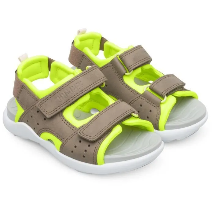 Sandales - CAMPER - Wous - Multicolores - Cuir - Velcro-1