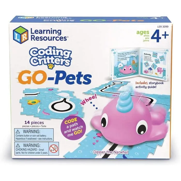 Jouet - Learning Resources - Dipper Go Pets - Animal interactif - Programmation - À partir de 4 ans-3
