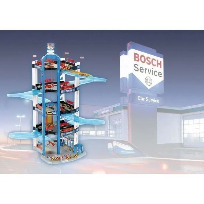 Garage Bosch 5 niveaux - KLEIN - Ascenseur, station-service et station de lavage - 2 petites voitures incluses-3