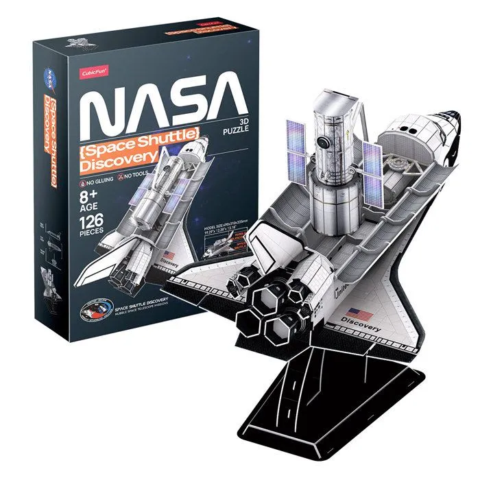 Puzzle 3D Space Shuttle Discovery, Puzzle 3D Enfant Maquettes Et Modélisme Adulte, Cadeau Garcon 8 Ans Maquette A Construire Adulte-0