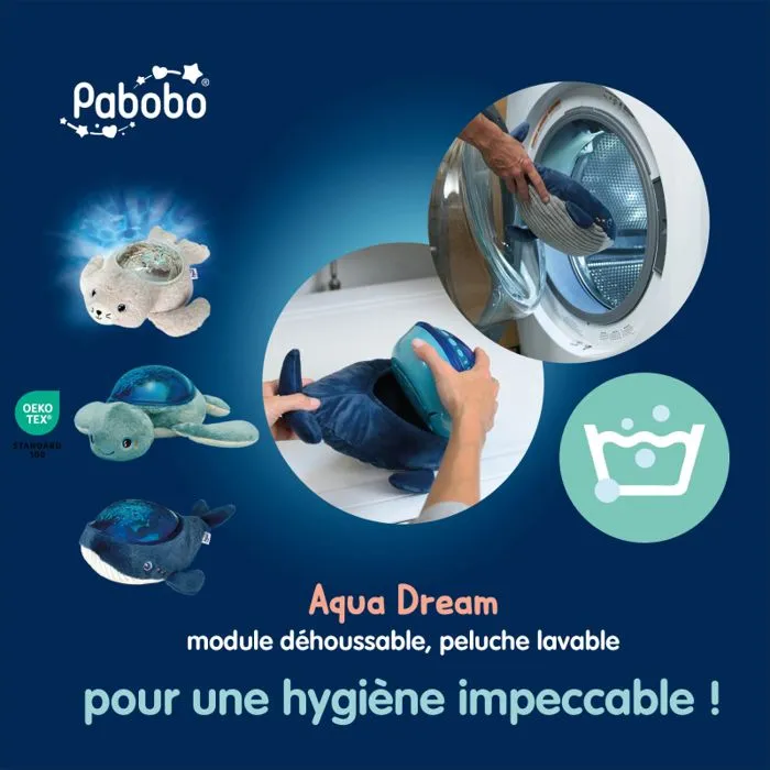 PABOBO Veilleuse projecteur Baleine Aqua Dream extra douce-2