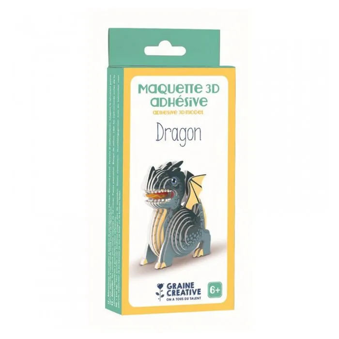 Dragon - Maquette en bois 3D-0