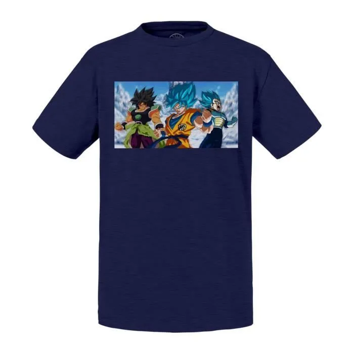 T-shirt Enfant Bleu Dragon Ball Super Z Broly Manga-0