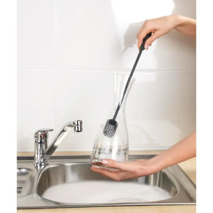 Goupillon Silicone WENKO - Extra longue Ø3.5 x 38 cm - Gris-1