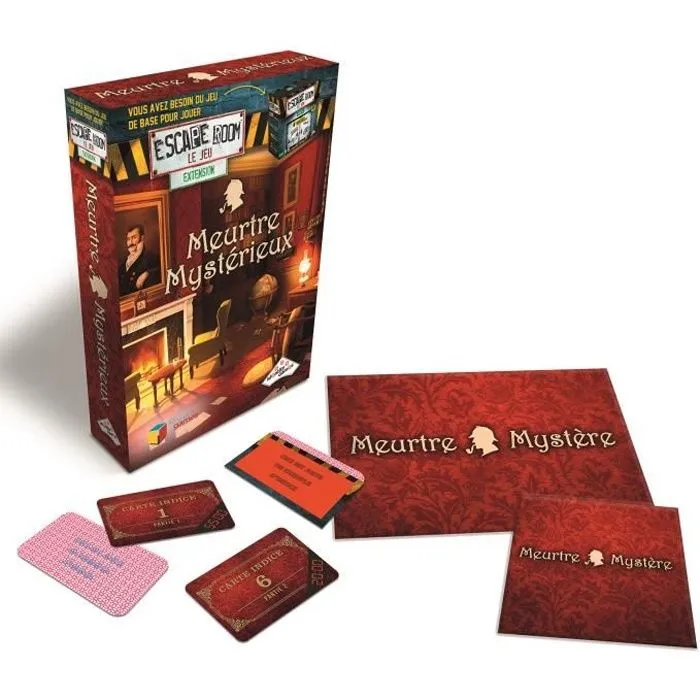 RIVIERA GAMES Coffret de jeu "Escape Game Pack extension - Meurtre Mystérieux"-0