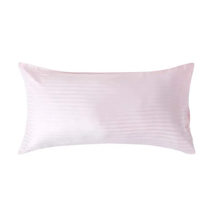 Taie d'Oreiller en coton égyptien Rose 330 fils 50 x 90 cm-0