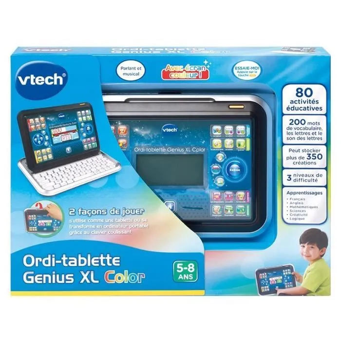 VTECH - Genius XL Color - Ordi-Tablette Enfant - Noir-2